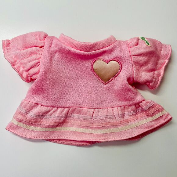 Vintage Cabbage Patch Kids Girls Sweatshirt Pink Heart Top Short Sleeve Doll Top - Picture 6 of 11